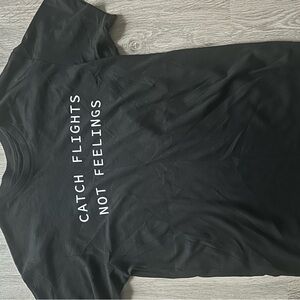 Fashion Nova Black Tee with White Lettering